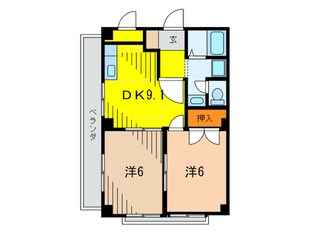 K s Court 甲東園の物件間取画像